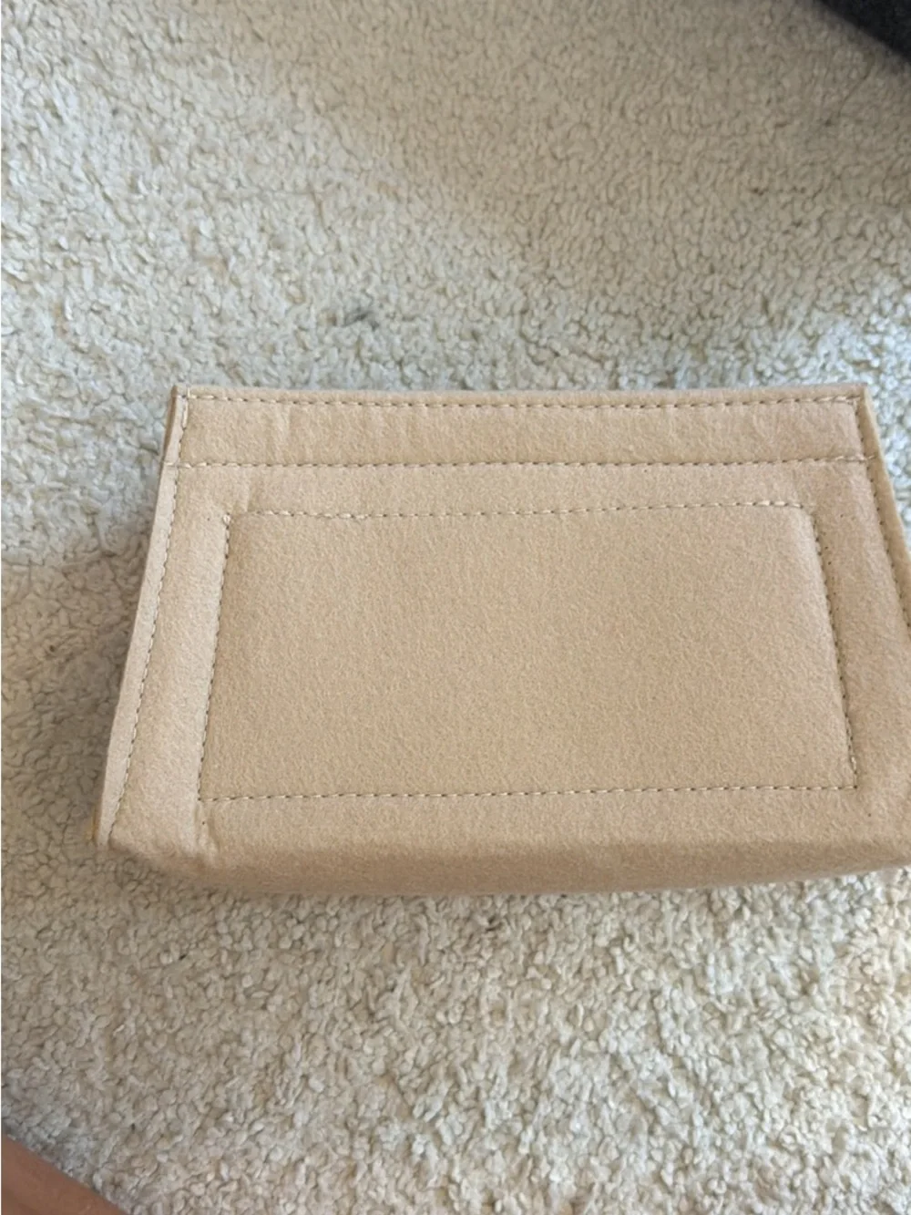 Felt Tote Organizer Insert in Beige for kelly 25